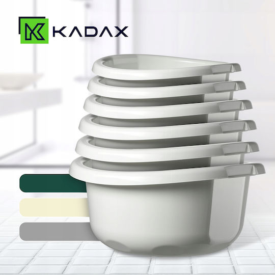 Kadax Λεκάνη Στρογγυλή Χωρητικότητας 11lt Γκρι