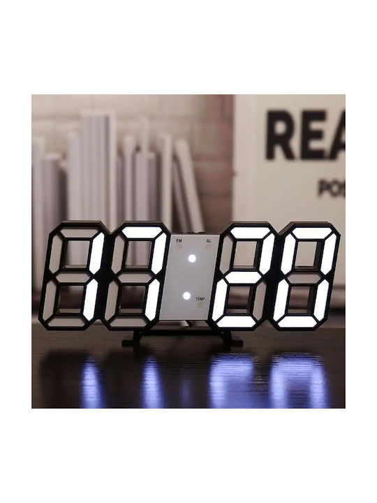 Ceas De Masă Digital Led Cu Ceas Deșteptător Negru 466097_b