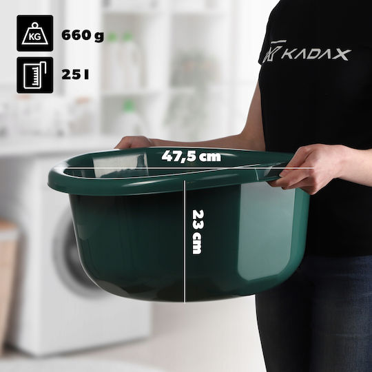 Kadax Lavoar Rotund Capacitate 25lt Verde