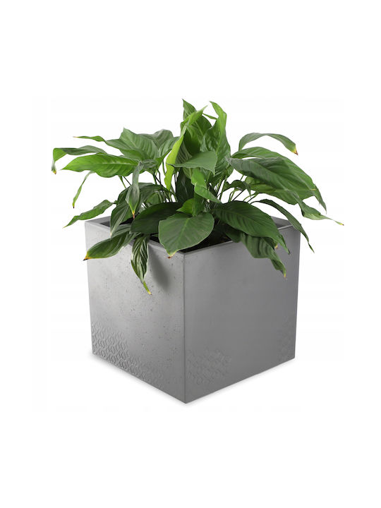 Kadax Ghiveci Plastic Antracit 40x40x40cm.