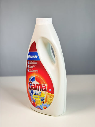 Gama Brands Συμπυκνωμένο Υγρό Απορρυπαντικό Μασσαλίας για Χρωματιστά Ρούχα (44 Μεζούρες)