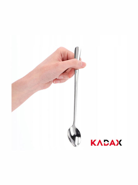 Kadax Σετ Κουτάλια Καφέ/Τσαγιού Ανοξείδωτα Ασημί 4τμχ
