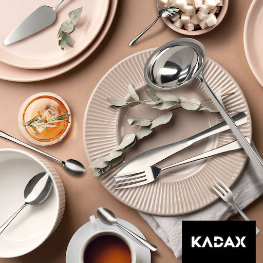 Kadax Löffelset Kaffee/Tee Edelstahl Silber 6Stück