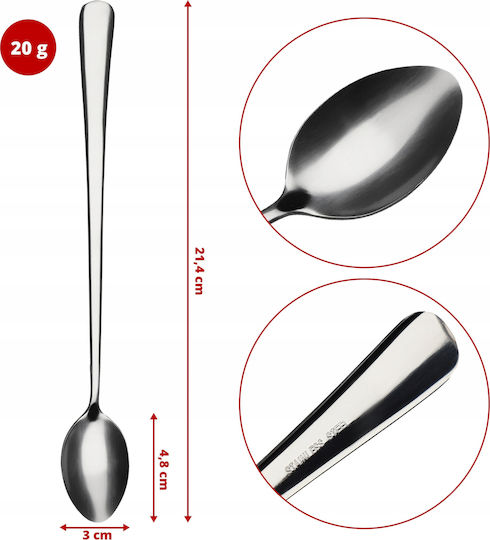 Kadax Löffelset Kaffee/Tee Edelstahl Silber 4Stück