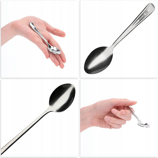 Kadax Set de Linguri Cafea / ceai Inoxidabile Argintiu 3buc
