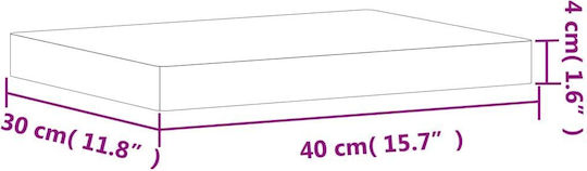 vidaXL Επιφάνεια Κοπής Ξύλινη Καφέ 40x30cm