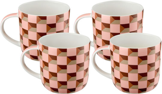 Maxwell & Williams Mug Ceramic Orange 480ml 4pcs