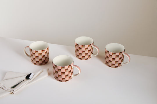 Maxwell & Williams Mug Ceramic Orange 480ml 4pcs