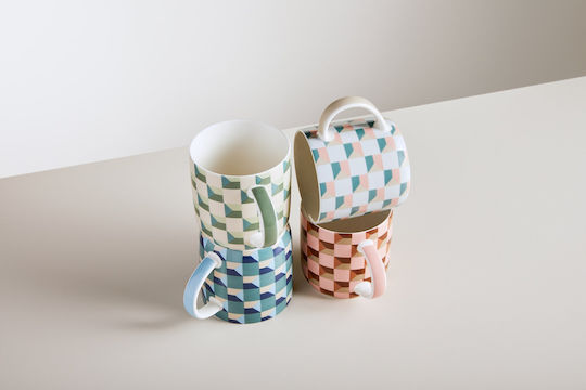 Maxwell & Williams Mug Ceramic Orange 480ml 4pcs