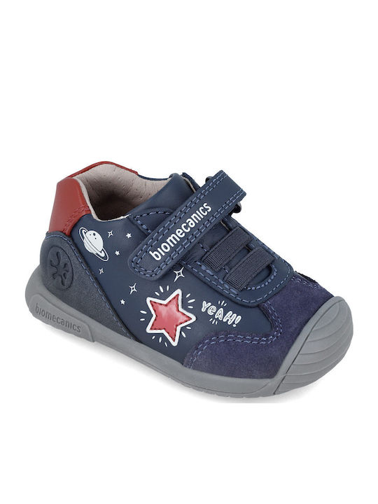 Παιδικά Sneakers Ανατομικά με Σκρατς Μπλε