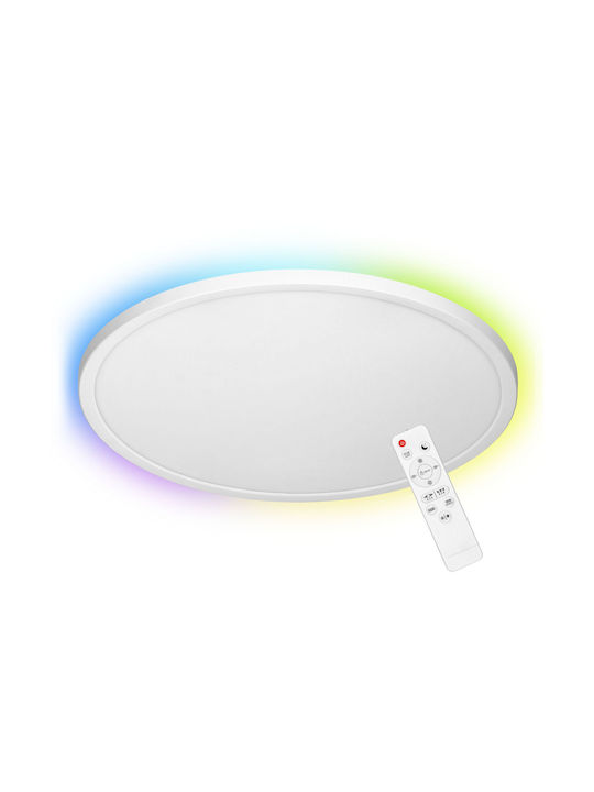 Adviti Ceiling Mount Light White with Integrated LED and Remote Control