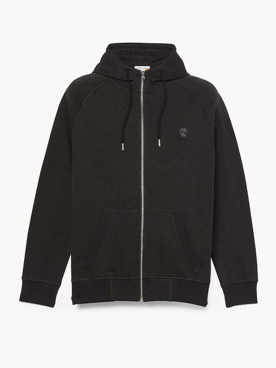 Timberland Men's Sweatshirt Jacket with Hood black