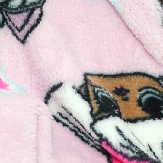 Disney Kids Hooded Bathrobe Lol Pink Pink