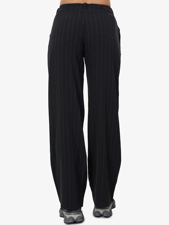 Damen Stoff Hose Schwarz