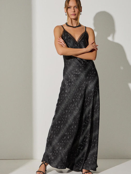 Bill Cost Maxi Satin Dress