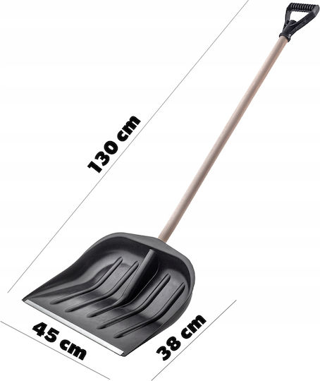 Kadax Snow Shovel with Wooden Handle