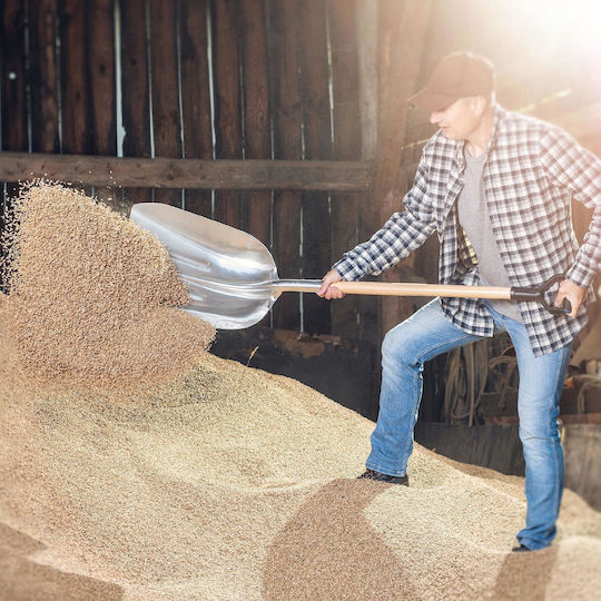 Kadax Schneeschaufel mit Holzgriff