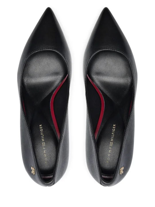 Leather Black Heels