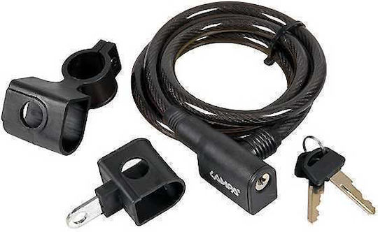 Lampa Ca4 Bicycle Cable Lock with Key Black