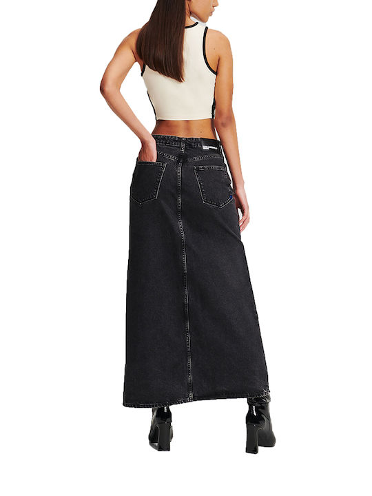 Karl Lagerfeld Hr Shank Denim Maxi Skirt 245j1202 Karl Lagerfeld 245j1202-j374-xl