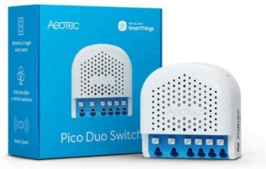 Aeotec Smart Switch 2 Καναλιών ZigBee, Z-Wave, RF & Thread 8A