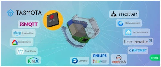 Nous Smart Switch 1 Καναλιού Wi-Fi 16A