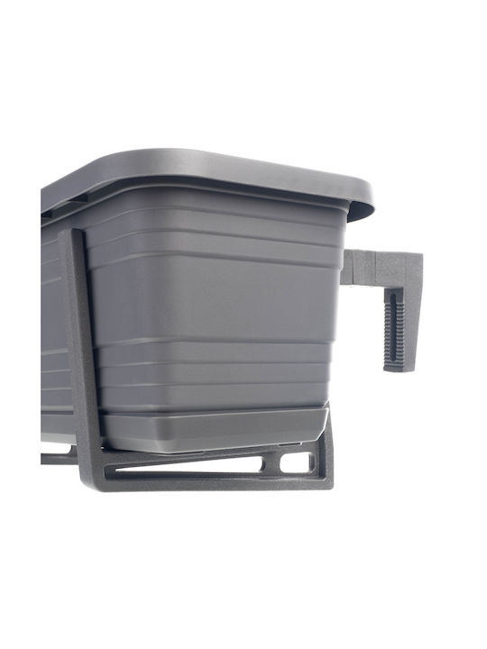 Kadax Planter Box Plastic Gri 60cm.