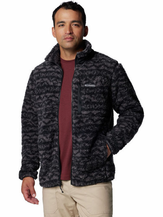 Winter Pass Men's Fleece Cardigan Black