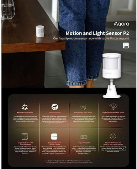 Aqara P2 Wireless Infrared Motion Sensor 170° Detection Angle 7m Scope