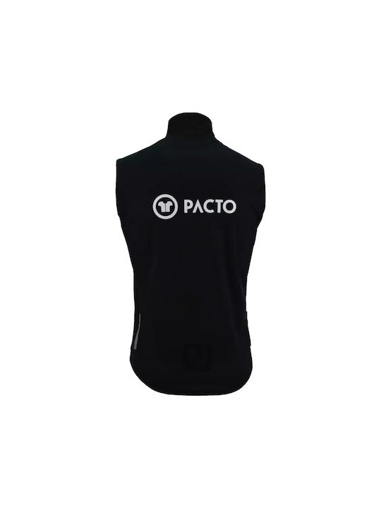 Pacto Men's Sleeveless Cycling Jersey Black Pacto Men's Sleeveless Cycling Jersey Black
