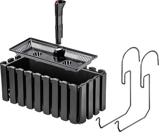 Kadax Self-watering Pot Plastic Anthracite 38cm.