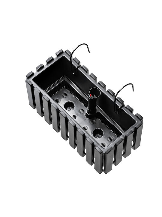 Kadax Self-watering Pot Plastic Anthracite 38cm.