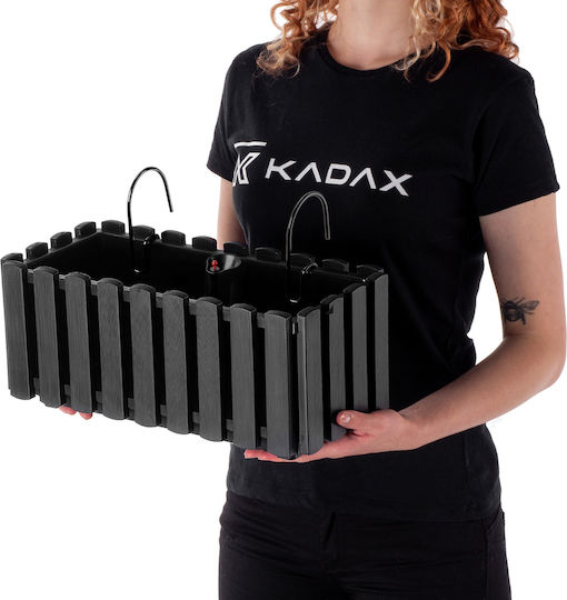 Kadax Self-watering Pot Plastic Anthracite 38cm.