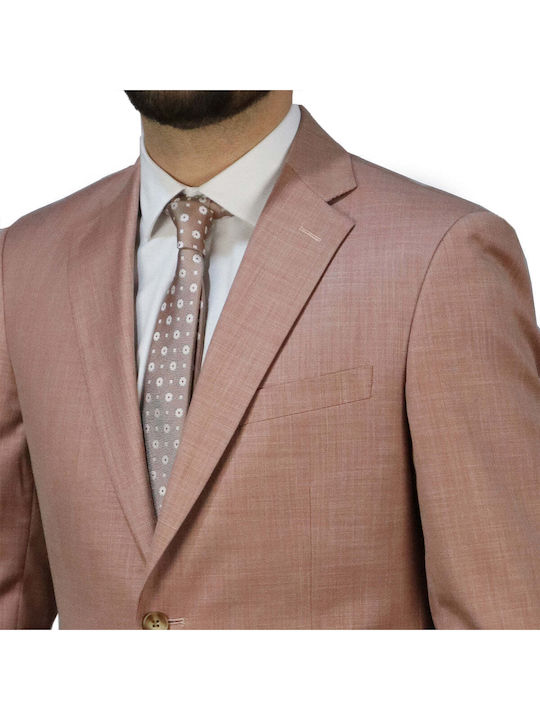 Men's Suit Jacket Slim Fit Coral