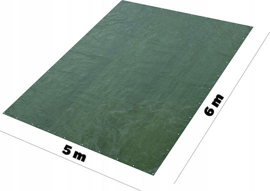 Kadax Waterproof Tarpaulin 90gr/m² 6x5m. Light Type Green