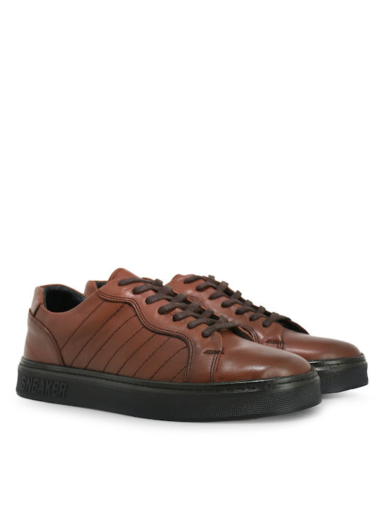 JK London Men's Leather Casual Shoes Tabac Brown