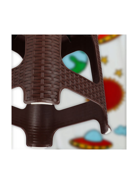 Stool For Kitchen Plastic Brown
