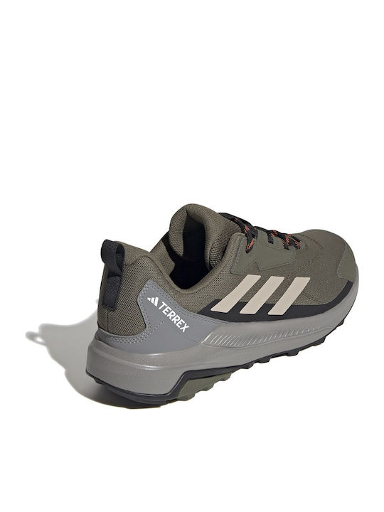 adidas Terrex Anylander Men's Hiking Shoes Olive Strata Wonder Beige Core Black