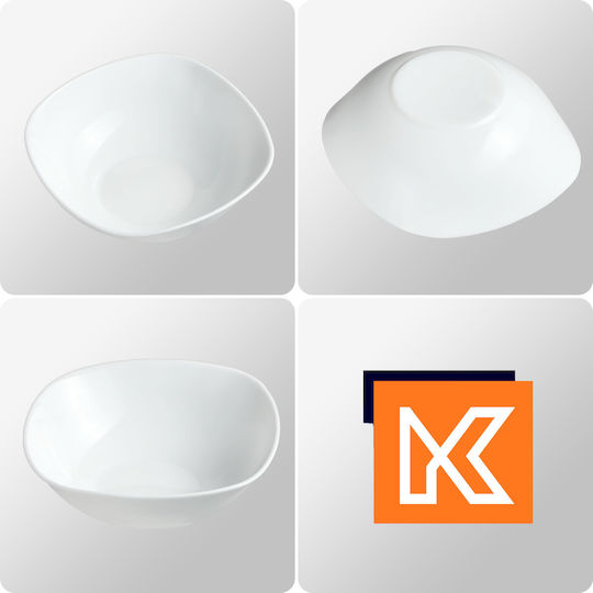 Kadax Salatschüssel Glas Weiß 1Stück