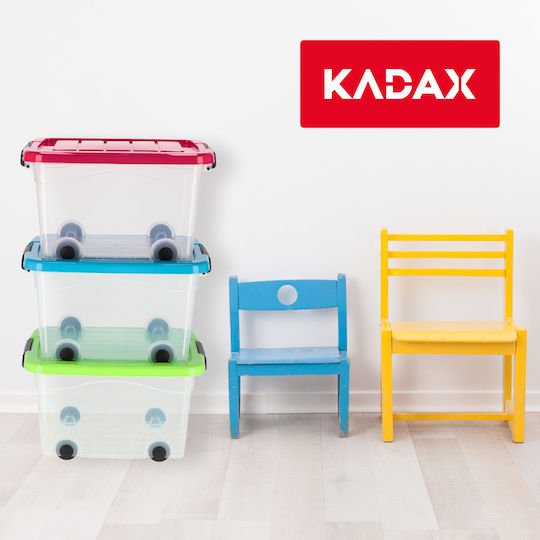 Kadax Kunststoff Aufbewahrungsbox mit Deckel Rosa 20Es 1Stück