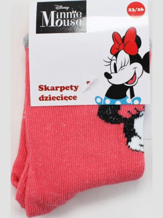 Disney Kids' Socks Minnie Pink