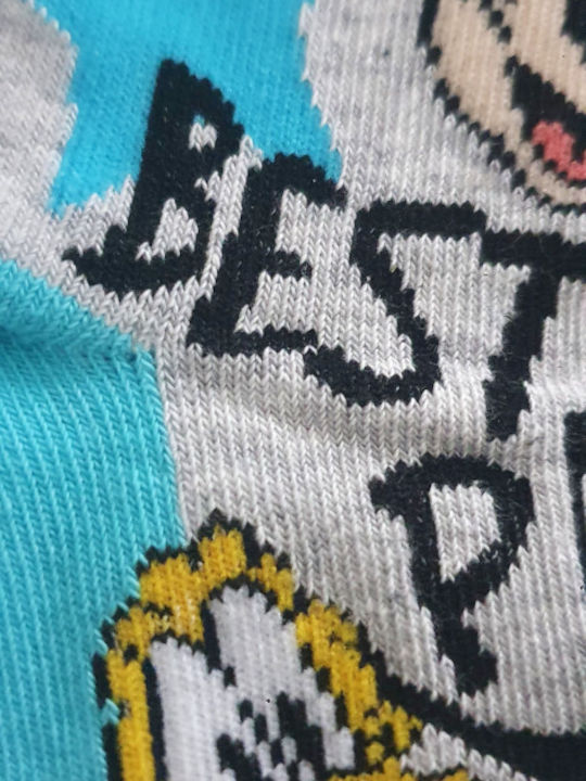 Disney Παιδικές Κάλτσες Mickey Grey, Turquoise