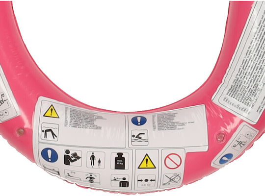 ikonka Aufblasbare Schwimmer für den Meerbereich Flamingo Rosa 26,5x23cm