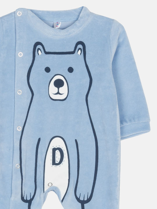 Joyce Bear Babystrampler Langärmliges Samt