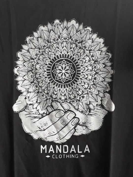 Mandala Herren Shirt Schwarz