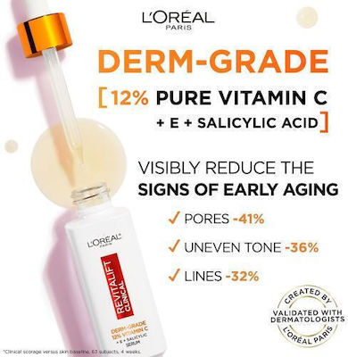 L'Oreal Paris Anti-Aging Serum Gesicht mit Vitamin C für Glanz & Aufhellung 30ml