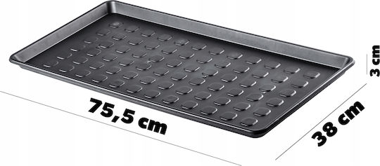 Kadax Πατάκι Εισόδου Μαύρο 75x38εκ.