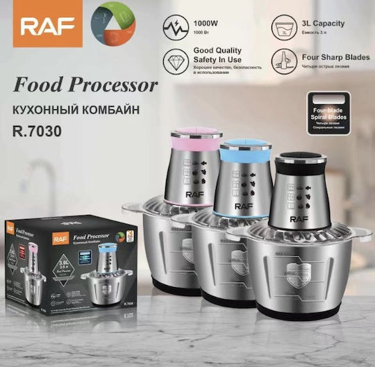 Raf Multi Chopper 1000W with 3L Bowl Blue
