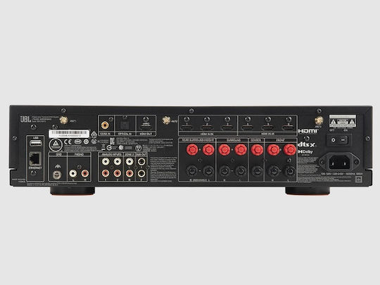 JBL MA710 Home Cinema Amplifier 4K/8K 7.2 Channels with HDR and Dolby Atmos Silver
