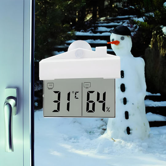 E750 Drahtlos Wetterstation Digital Tischplatte Weiß